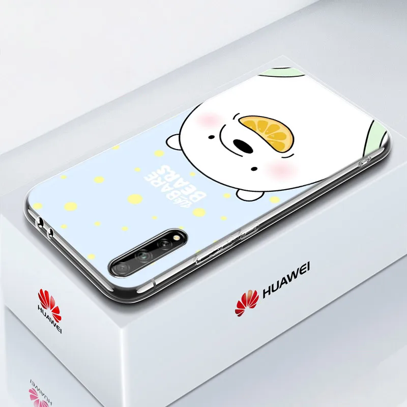 hot funny cartoon bear soft silicone phone case for huawei y5 lite 2018 y6 y7a y9a prime 2018 y9 2019 y9s y5p y6p y7p y8p cover free global shipping
