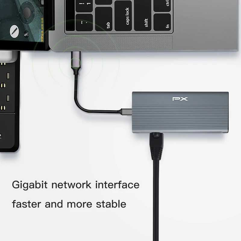 Док-станция для ноутбука с корпусом M.2 SSD NVME NGFF Thunderbolt 3 PD RJ45 | Электроника