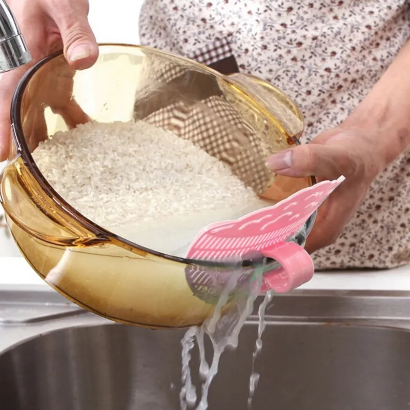 Новинка уборки вращающаяся сито для мытья риса крылом устройство фильтр мусора