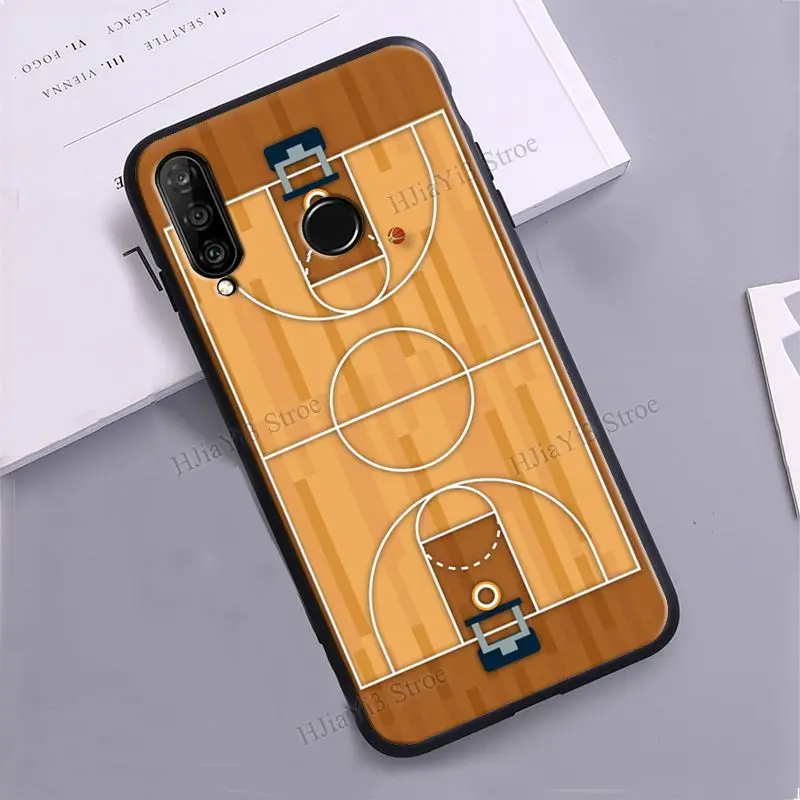 Чехол для телефона с баскетбольной площадкой Huawei P30 Lite Mate 20 P20 P40 Pro P Smart 2019 Z Nova 5T Honor