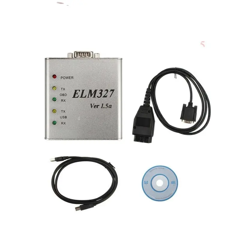 

Автомобильный диагностический инструмент ELM327 V1.5 OBD2, металлический алюминиевый инструмент ELM 327 V1.5a OBD OBDII ELM327, сканер кода неисправности с ме...