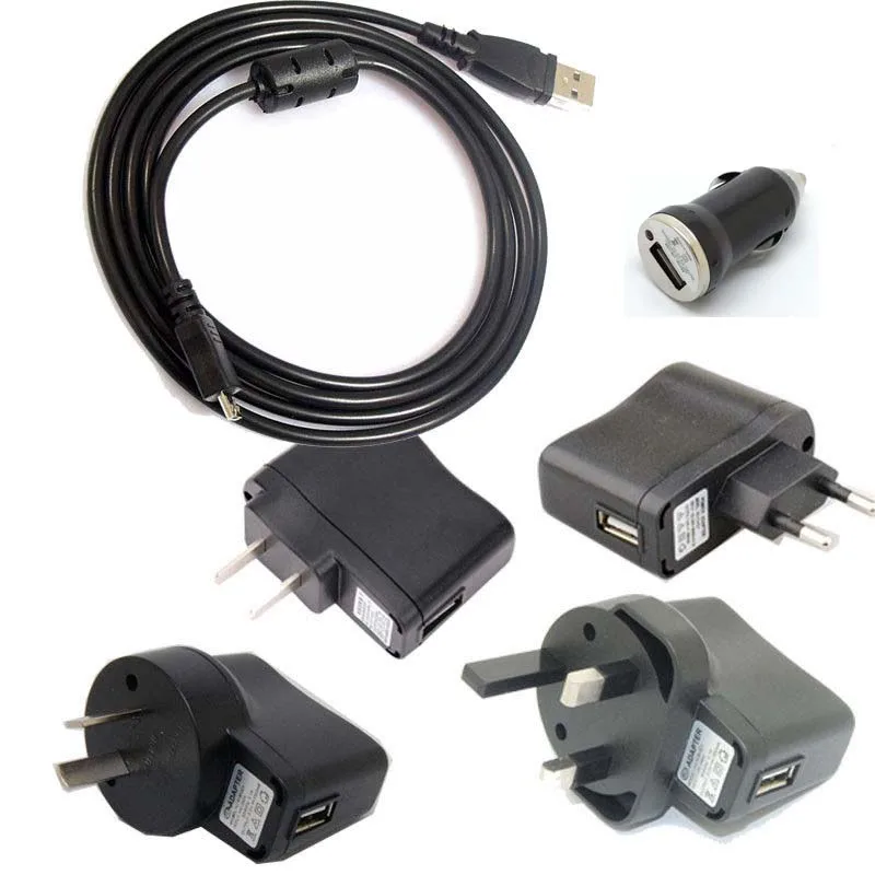 USB AC настенный адаптер питания для камеры Кабель зарядного устройства