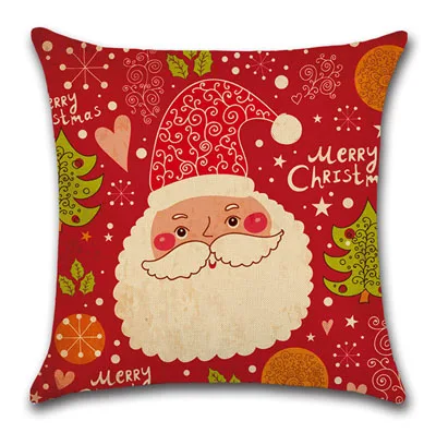 Christmas Рождественские украшения для дома, подушка с Санта Клаусом, подушка, елочные украшения, Рождественский подарок на год - Цвет: Christmas