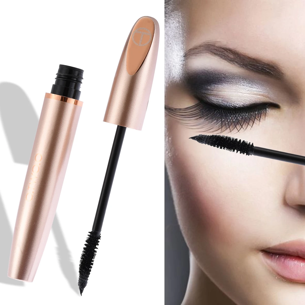 

3D черная водостойкая долговечная шелковая волокнистая тушь для ресниц густая тушь для ресниц удлинение ресниц тушь для макияжа