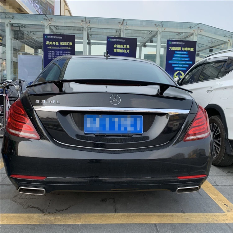 Спойлер для W221 2011-2017 Mercedes-Benz W222 S-class S300 S350 спойлер NF ABS пластик Материал заднее