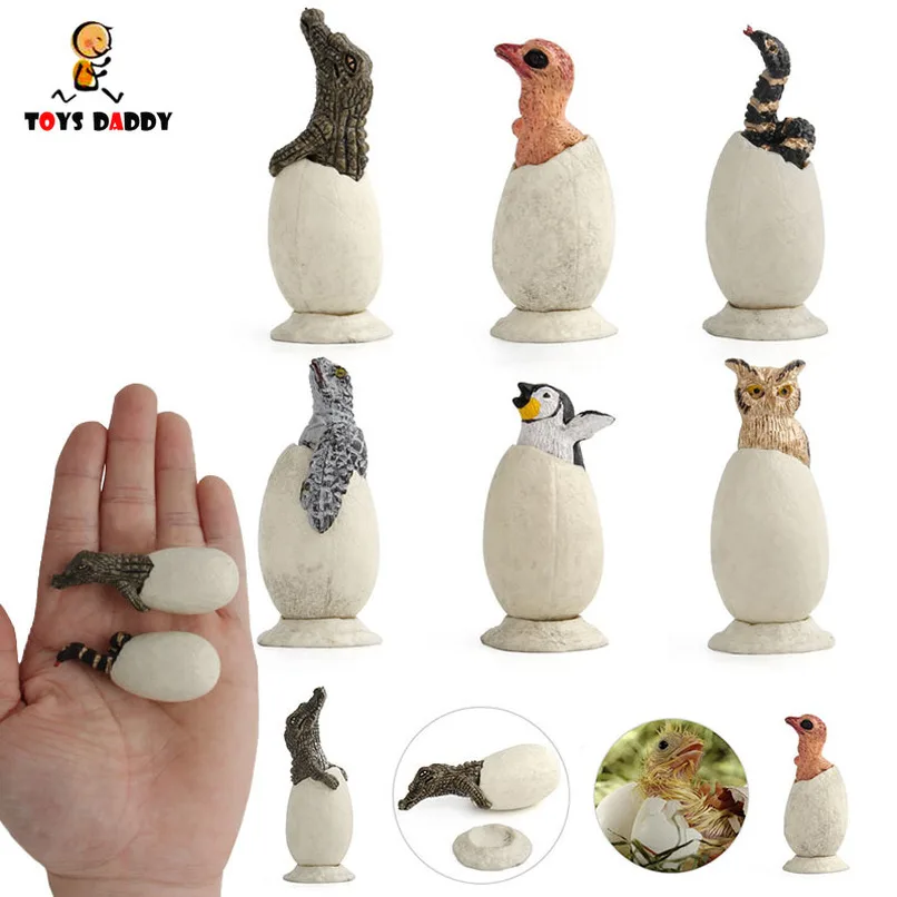 Обучающие животные детские игрушки инкубационное яйцо крокодил Сова Пингвин