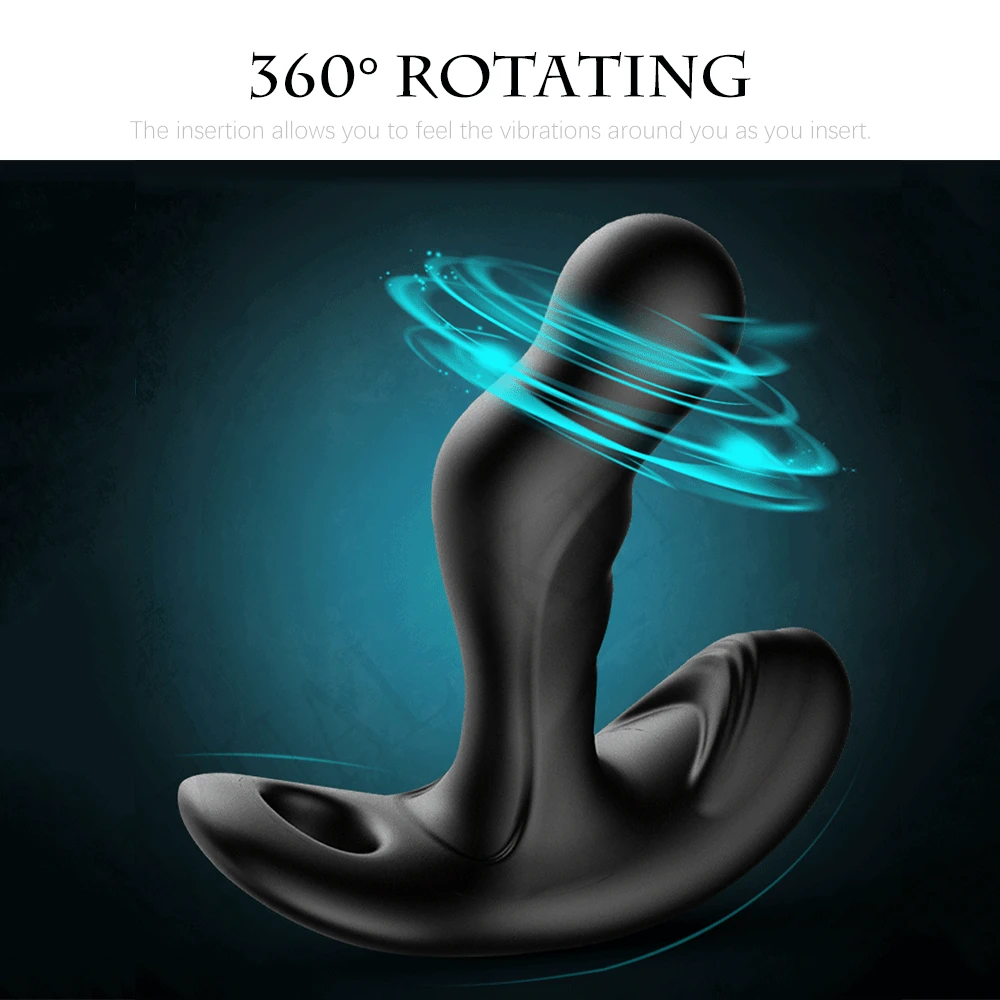 360° Rotating Prostate Massager Dual Motors Vibrator Wireless Remote Control Anal Plug Masturbator Adult Sex Toys for Woman Man | Красота и