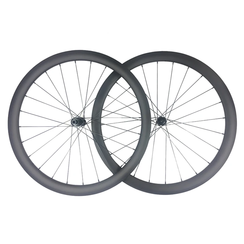 LIENGU 1280g 700C 42mm tubeless asymmetric road bike disc carbon wheels with Yuniper bicycle brake hubs 12x100 12x142 | Спорт и