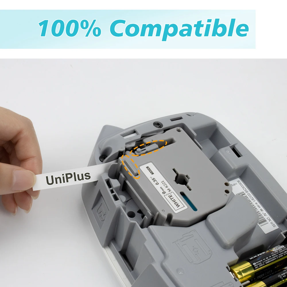 Лента для этикеток UniPlus 12 мм Brother MK131 печати букв MK531 MK631 MK731 смешанный цвет|Ленты