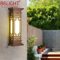 86light outdoor light led chinese style wall sconces lamp waterproof for home balcony classical