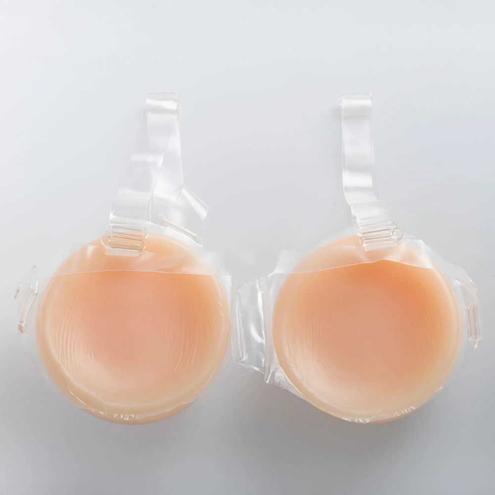 

D CUP 1000g circular CD transvestites transsexuals Silicone Breast Strap-On Silicon Breast Form Full Boobs False Boobs Enhanc