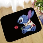 Коврик в полоску нескользящий напольный коврик Disney Stitch, кухонный коврик, напольный коврик для ног, коврик для ванной, кухни, балкона, ванной