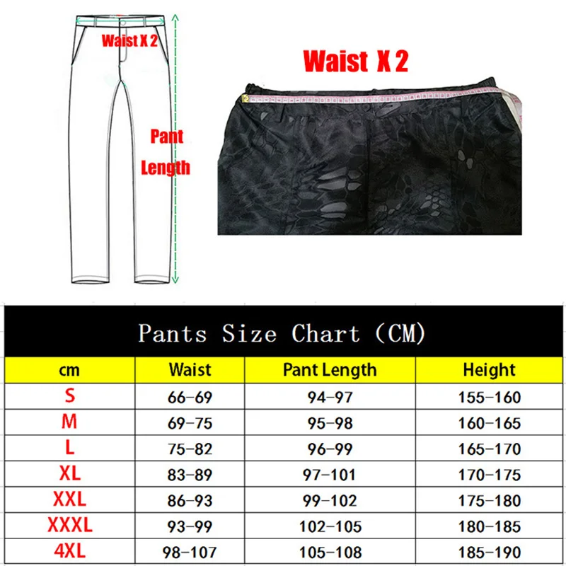 

Tactical Casual Pants Men Military Style Long Pants Outdoor Army Combat Trousers Multi Pockets Cargo Man Pant SWAT Plus Size 4XL