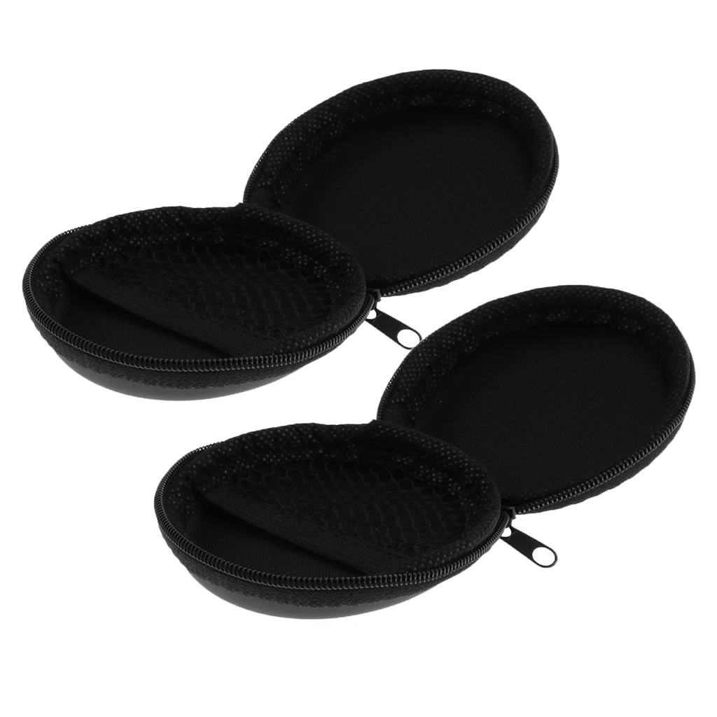 

2pcs Portable Zipper MIC Microphone Accessories Storage Bag Organiser Black