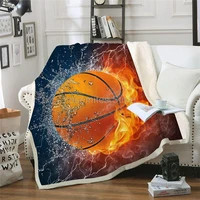 basketball blanket soft microfiber sherpa throw blanket for couch bed kids adults plush fleece throw blankets gifts for basketba