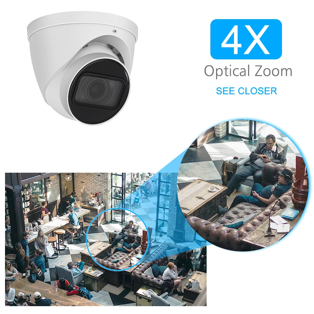 Оригинальная мини-револьверная IP-камера DH фотокамера 4 МП приложение APP умная