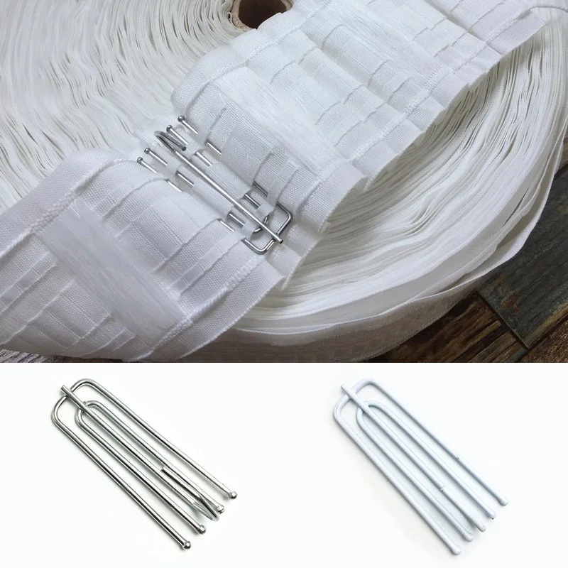 Крючки для подвешивания 4 зубца прочные занавески 1 шт. | Дом и сад