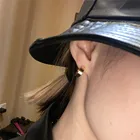 Классические Позолоченные Изящные серьги-кольца для женщин и девушек, элегантные Великолепные Современные повседневные милые модные ювелирные украшения, аксессуары