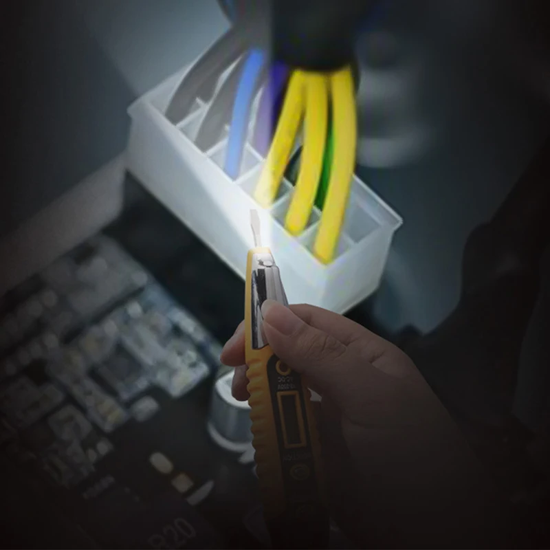 DIDIHOU детектор электричества тестер ручка AC электрическое напряжение ЖК дисплей и