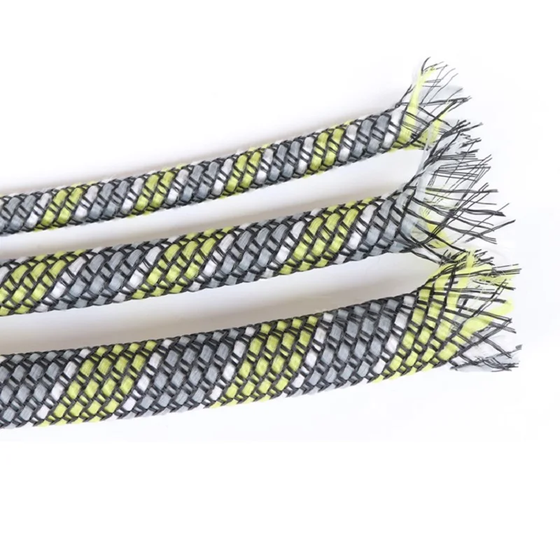 8 мм плетеная ПП хлопковая пряжа + ПЭТ расширяемая кабельная защита 3/5/10 метров|wire