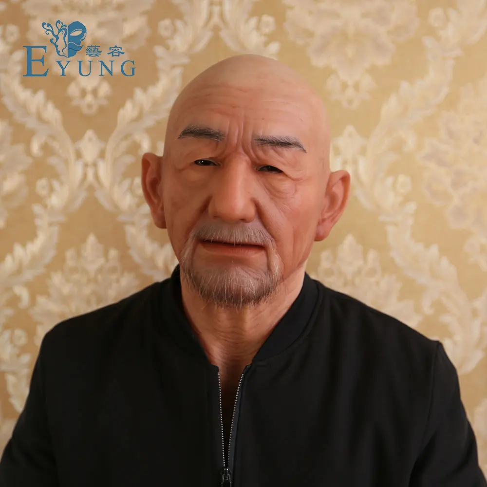 EYUNG старый Вильям хорошее качество реалистичные силиконовые маски, старый человек Маскарад на День дурака в апреле полная голова хитрый реквизит