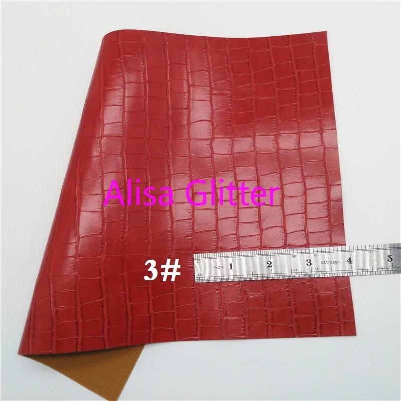 1 шт. A4 Размер 21х29см Алиса блестящая красная ткань цветы искусственная кожа