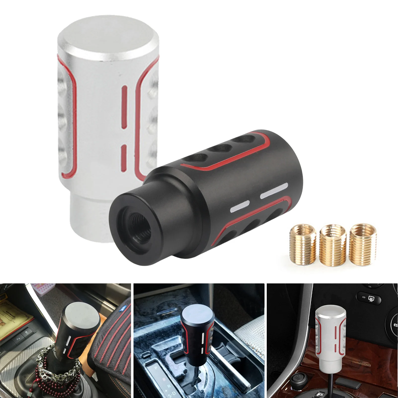 

Newest Auto Manually Aluninum Head Gear Shift Knob Metal Gear Lever Gear Stick Shift Knob Steadfast