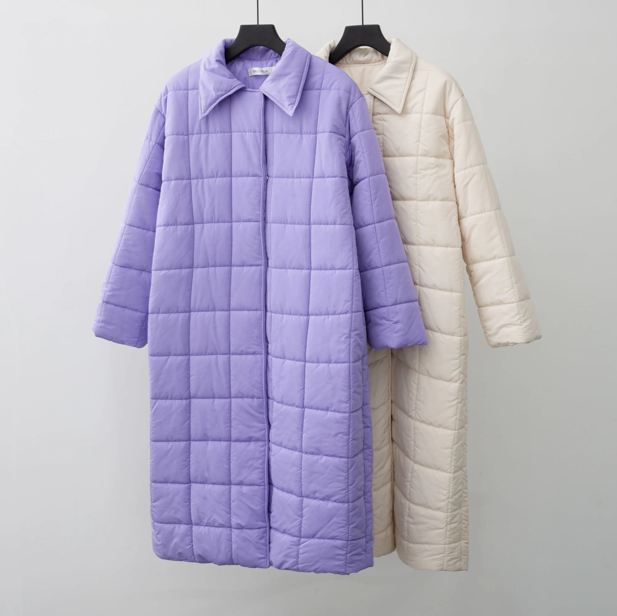 

2021 Autumn female fashion plus size puffer coat of large dimensions maxi robe long casual parka outerwear insulation coat