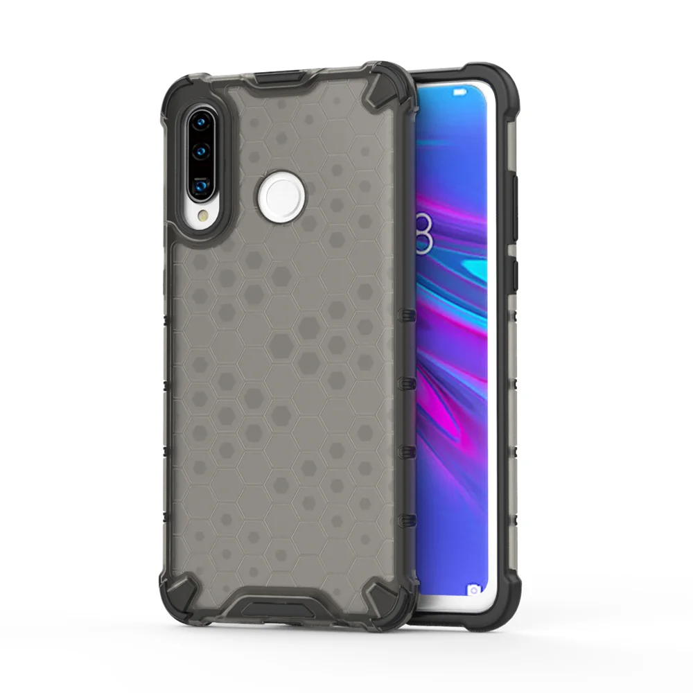 Серый Новая прозрачная прочная гибридная Защита Чехол для huawei P30 Lite Pro mate 20 Pro 20X Y6 Y7 Y9 чехол полупрозрачный Funda(XS0514 - Цвет: Серый