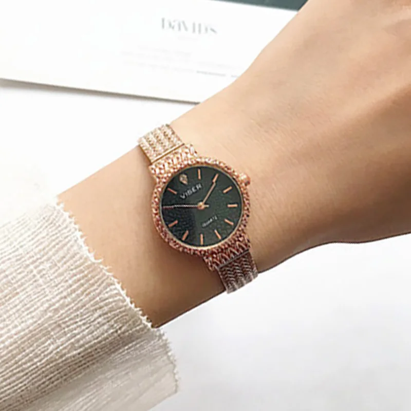 

Simple Mini Elegant Ladies Watches Rose Gold Black Ins Fashion Women Watch Waterproof Unique Trendy Girls Quartz Clock Gift