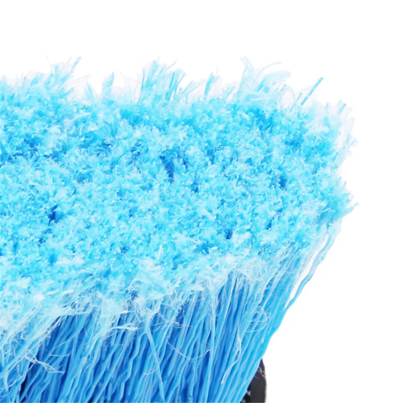 

Blue Car Wash Brush Retractable Long Handle Water Flow Detector Foam Bottle Cleaning Car Cleaning Brush Tools