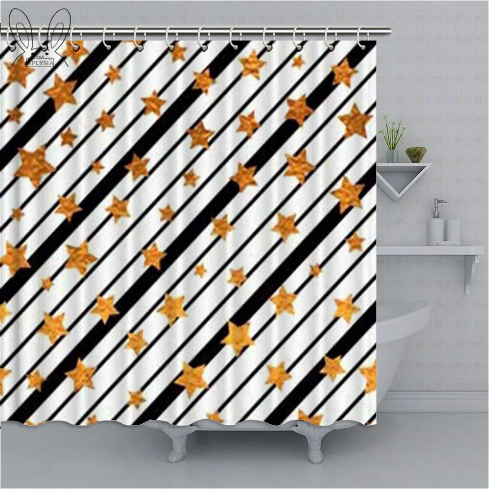 

Flowing drops Bathroom Curtain 3D Waterproof Shower Curtain Polyester Fabric Bathing Cover Screen Shower Accessories Bathroom