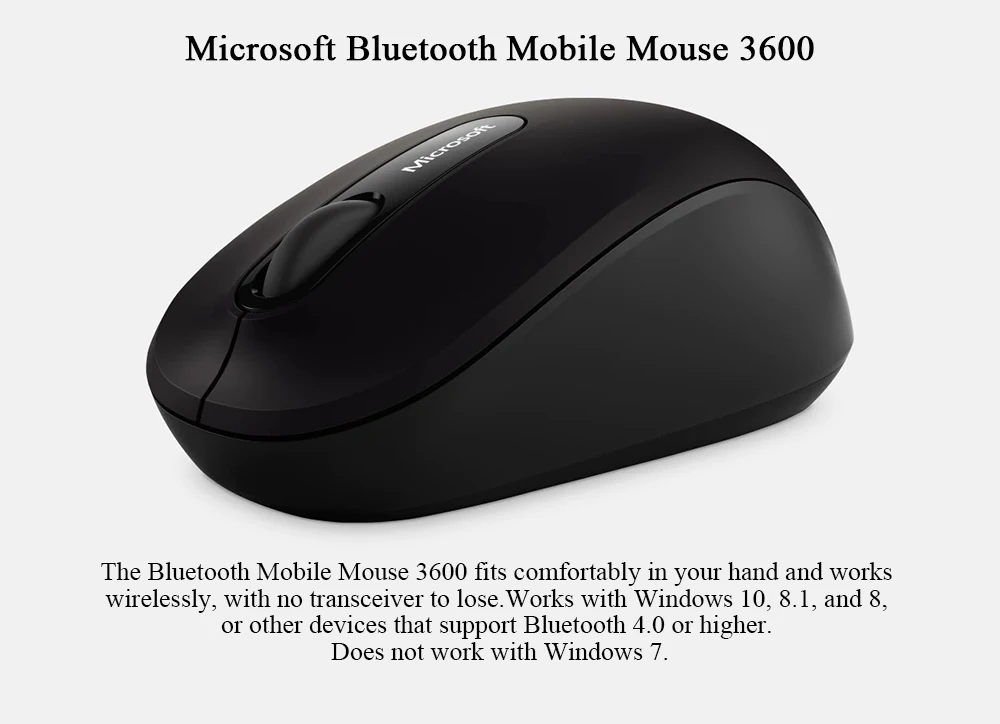 Мобильная Мышь microsoft Bluetooth 3600 bluetooth мышь с 1000 dpi FPS 4K BlueTrack игровая мышь для ПК мышь геймера