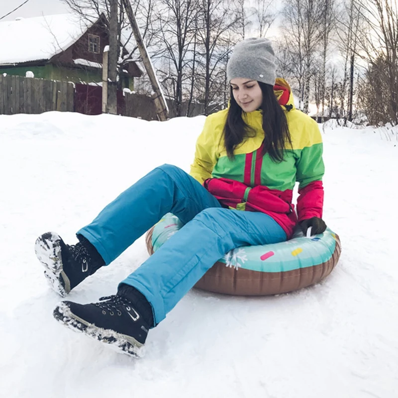 Надувной круг с ручкой для катания на лыжах детей и взрослых | Спорт развлечения