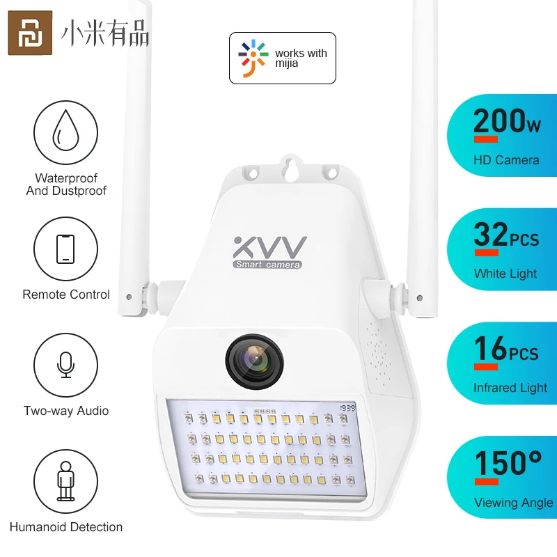 IP-камера Xiaovv D7 1080P 150 ° WiFi 16 ИК светильник | Безопасность и защита