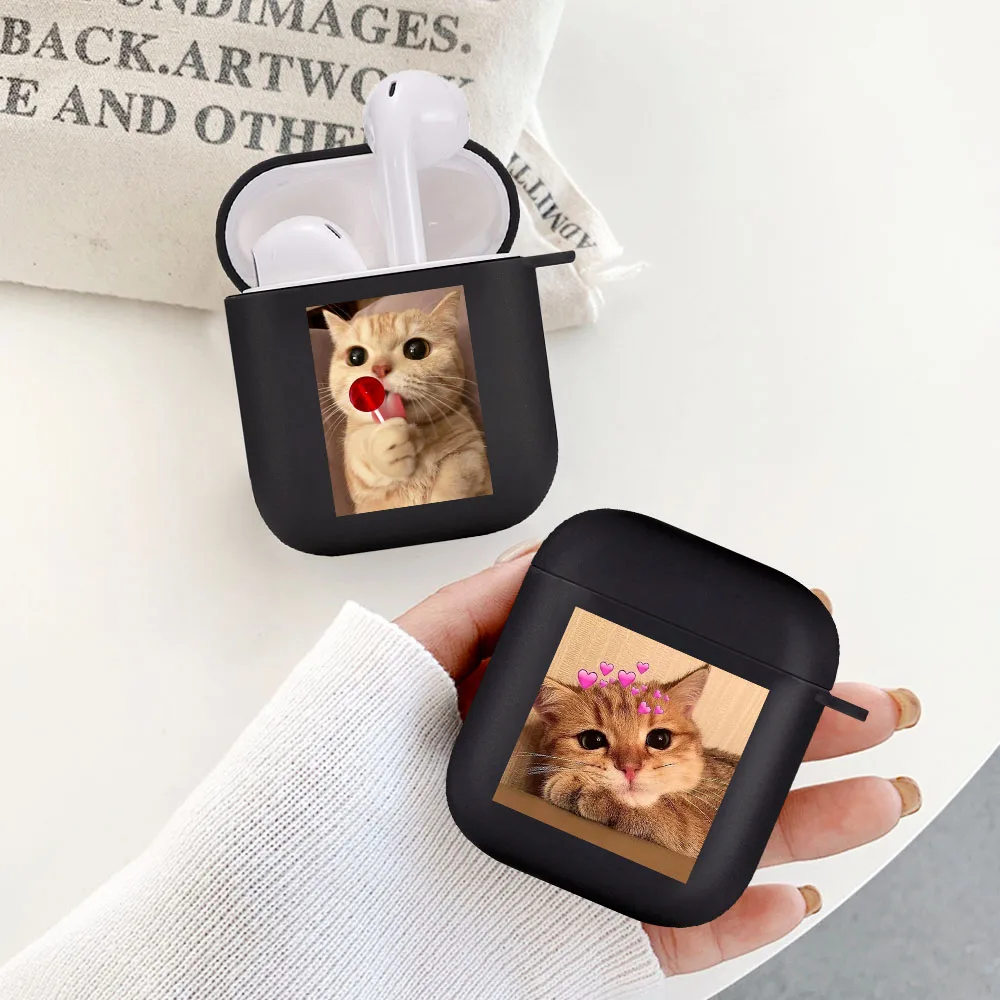 

Cute Cartoon Cat Dog Soft silicone Airpod Case for Apple Airpods 1 2 Cover Wireless bluetooth Earphone Accessories Coque Fundas