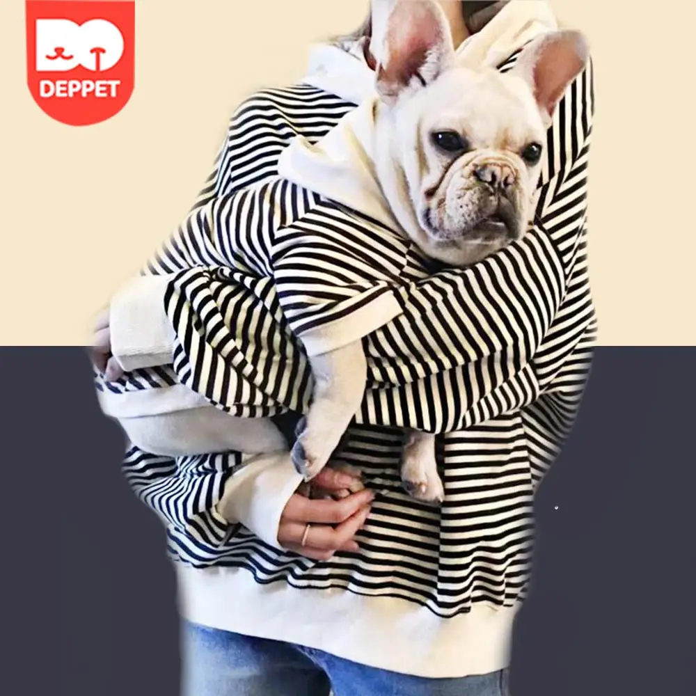 Свитеры Deppet для владельцев и домашних животных полосатый свитер одежда собак