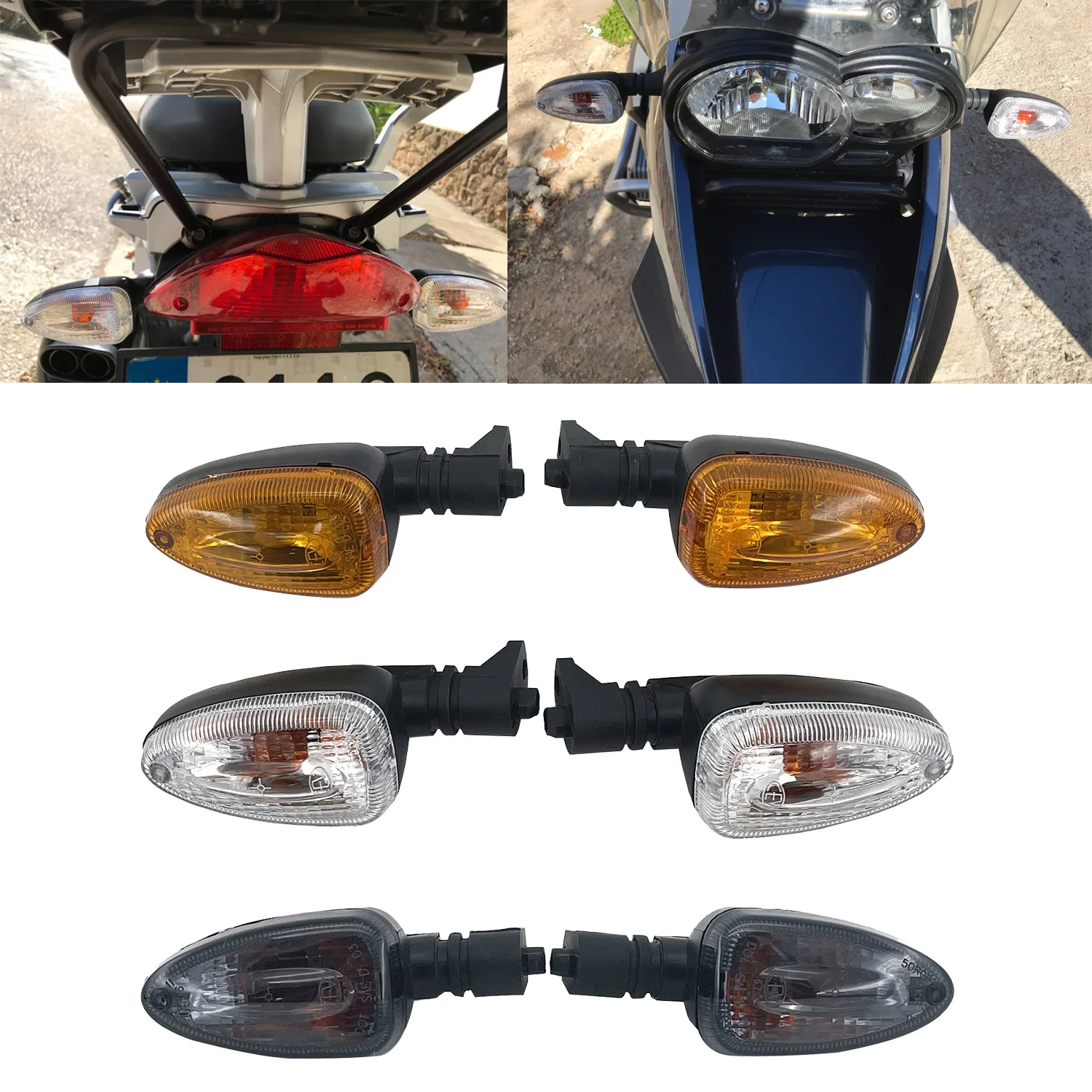 

Motorcycle Turn Signals Indicator Lights Blinkers For BMW F650GS F800GS F800R F800S F800ST HP2 Enduro K1200R K1200S K1300R
