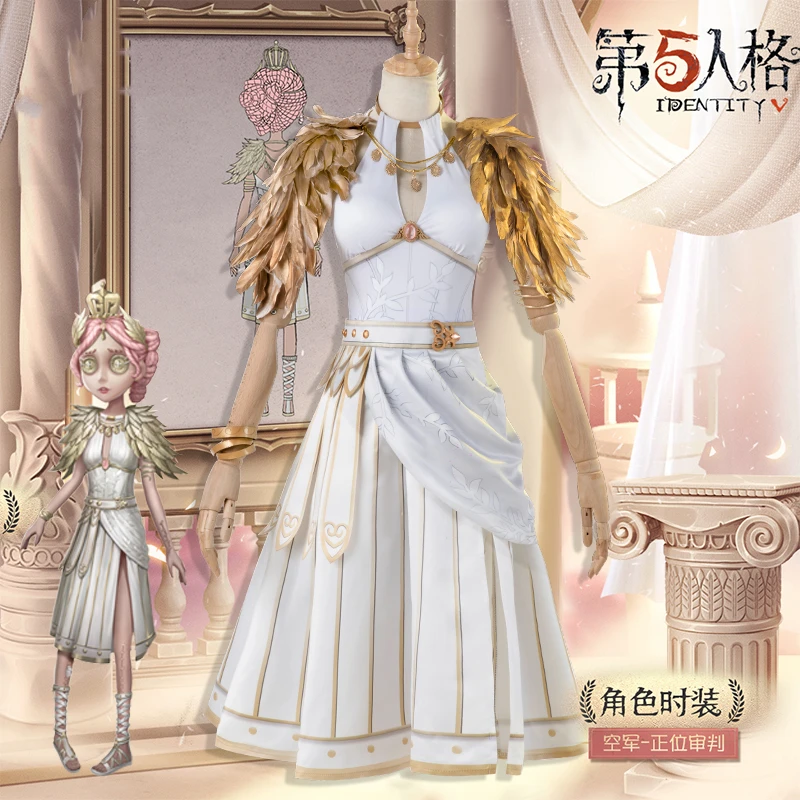 

Anime Identity V Martha Behamfil The Air Force Game Suit Elegant Dress Cosplay Costume Women Halloween Free Shipping 2021 New.