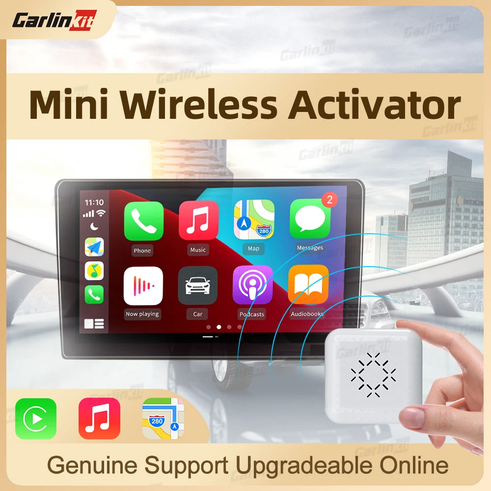 

Carlinkit MINI Wireless Carplay Dongle Support WiFi Bluetooth Auto Connection To VW Audi Mercedes Volvo Pioneer Navigation Radio