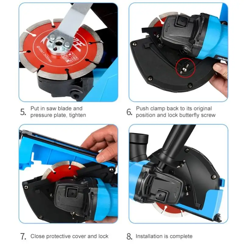 

Angle grinder cutting cover 4 inch stone dust collecting cover 125 angle grinder 5 inch slotted dust collecting cover