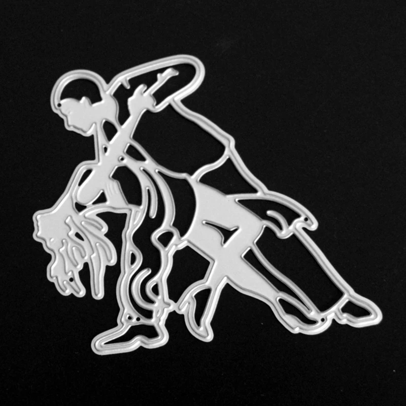 YINISE металлические режущие штампы для трафареты скрапбукинга любовь танцор