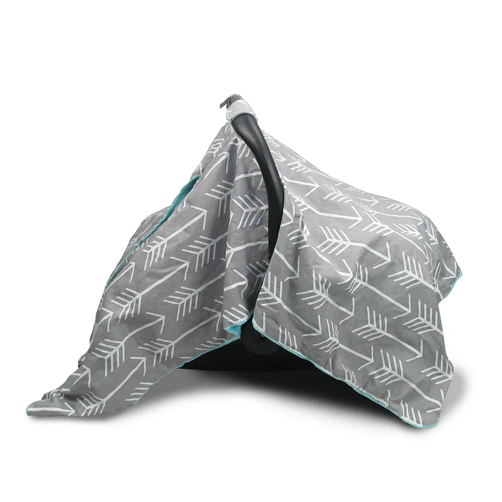 Многофункциональный чехол для детского автокресла с навесом в горошек Minky мягкое