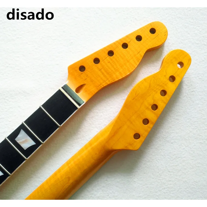 Disado 22 Frets Maple Electric Guitar Neck Rosewood Fretboard Glossy Paint Guitar Accessories Can Be Customized