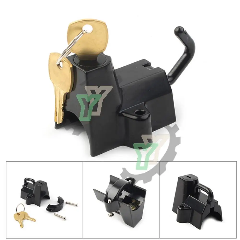 

Motorcycle Helmet cap Lock key For Harley Davidson Softail Road King Fat Boy Crusier Chopper Custom Bike with 7/8"- 1 1/4" bar