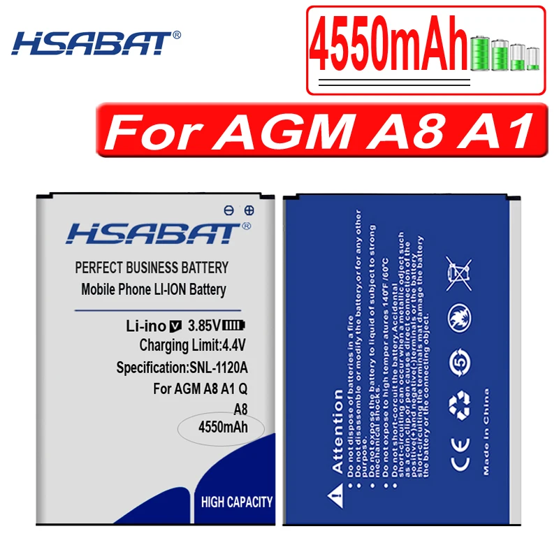Аккумулятор HSABAT 4550 мА · ч для AGM A8 A1 Q SE, Mann ZUG 5S ZUG5S ZUG5SQ