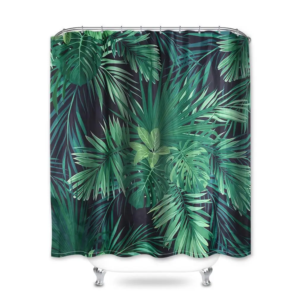 DIDIHOU Водонепроницаемая занавеска для душа с крючками 3D пейзаж живопись Ванная