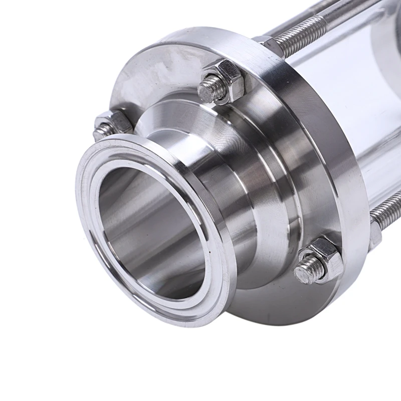 

In-Line Sight Glass with Clamp End,Flow Sanitary Straight Sight Glass SUS316 1.5 Inch Tri Clamp Type (Flow Pipe OD 38MM)