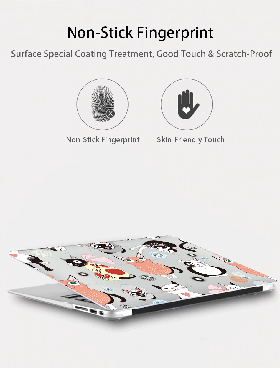 MTT милый мультяшный чехол для Macbook Air 11 13 Pro 13 15 Touch Bar Crystal Cover для mac book 12 дюймов retina 13,3 сумка для ноутбука