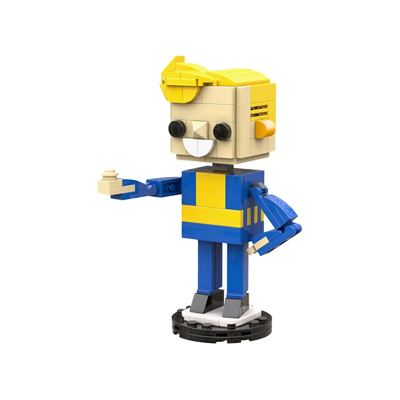 MOC Classic Game-Brickheadz The Trickster Building Blocks Kit Movie Series Fallout Funny Figures Bricks Toys For Children Gift